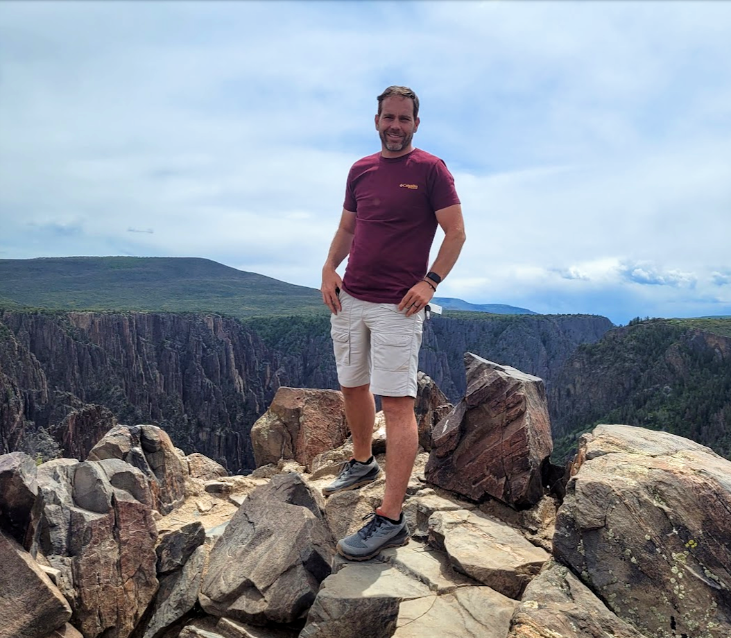 guy at black canyon of the gunnison national park
